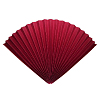 Веер-гармошка 160г/м 80 см, бордовый