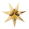 Звезда семиконечная бумажная 60 см Вензель, золото
