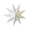 Звезда девятиконечная 35 см, точки и звездочки, белый