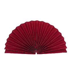 Веер-гармошка 160г/м 30 см, бордовый